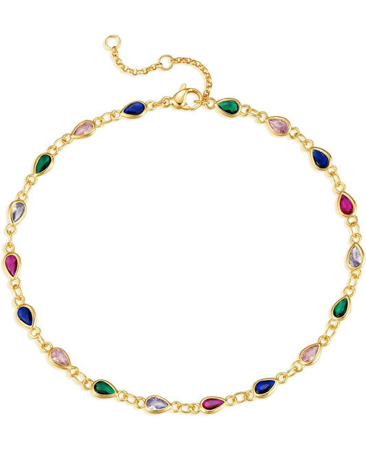 Colorful Stone Anklet