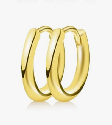 Thin Huggie Hoops