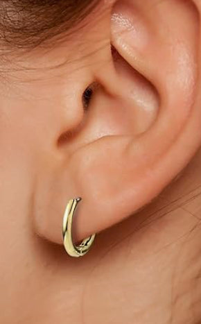 Thin Huggie Hoops