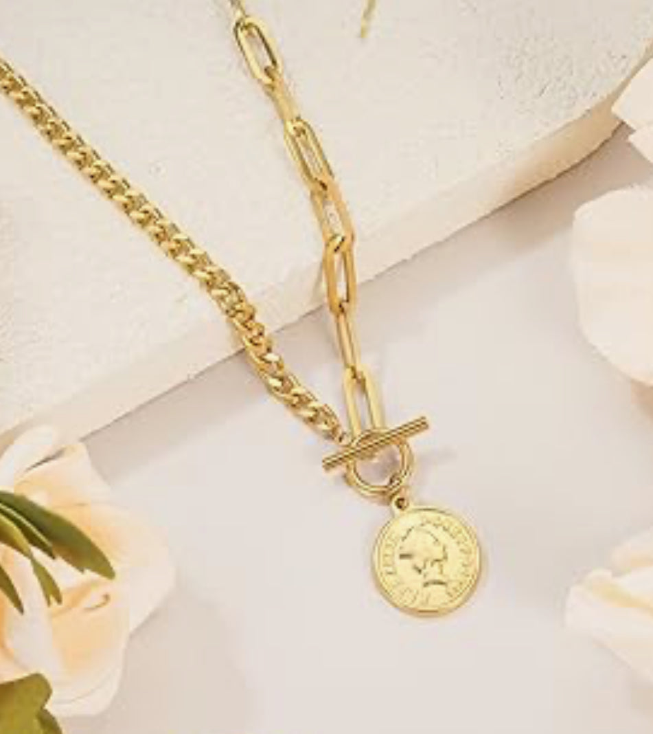 Toggle Coin Necklace
