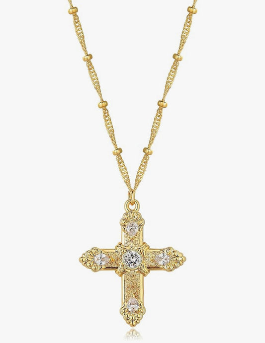 Diamond Cross Necklace