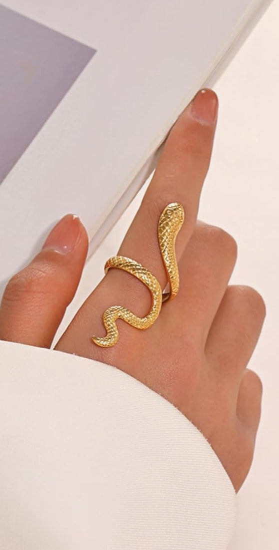 Textured Snake Ring