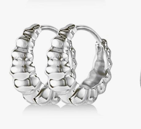 Chunky Huggie Hoops