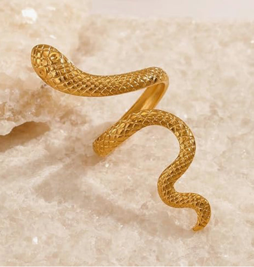 Textured Snake Ring