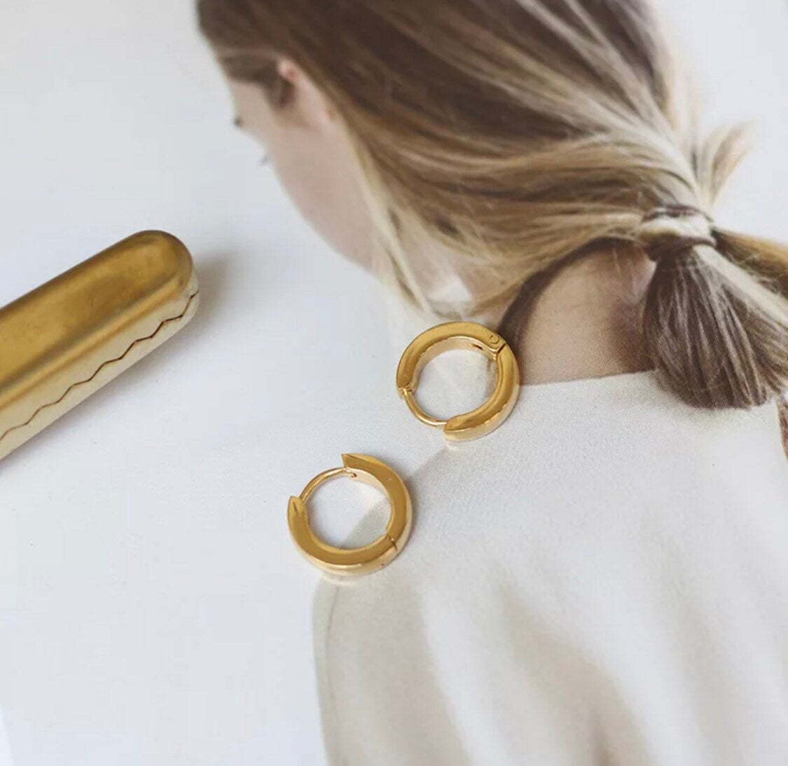 Stella Huggie Hoop Earrings