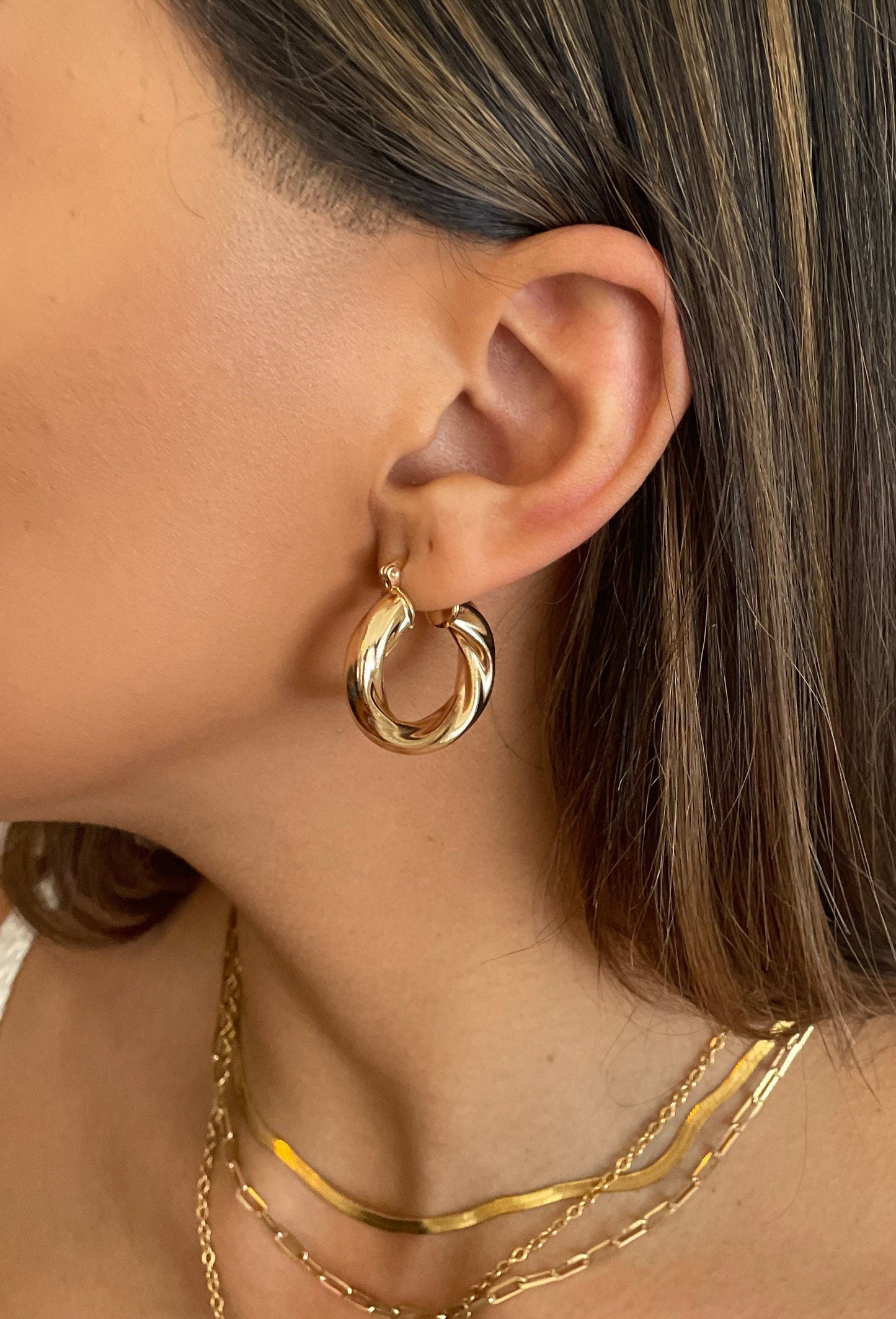 Croissant Hoop Earrings