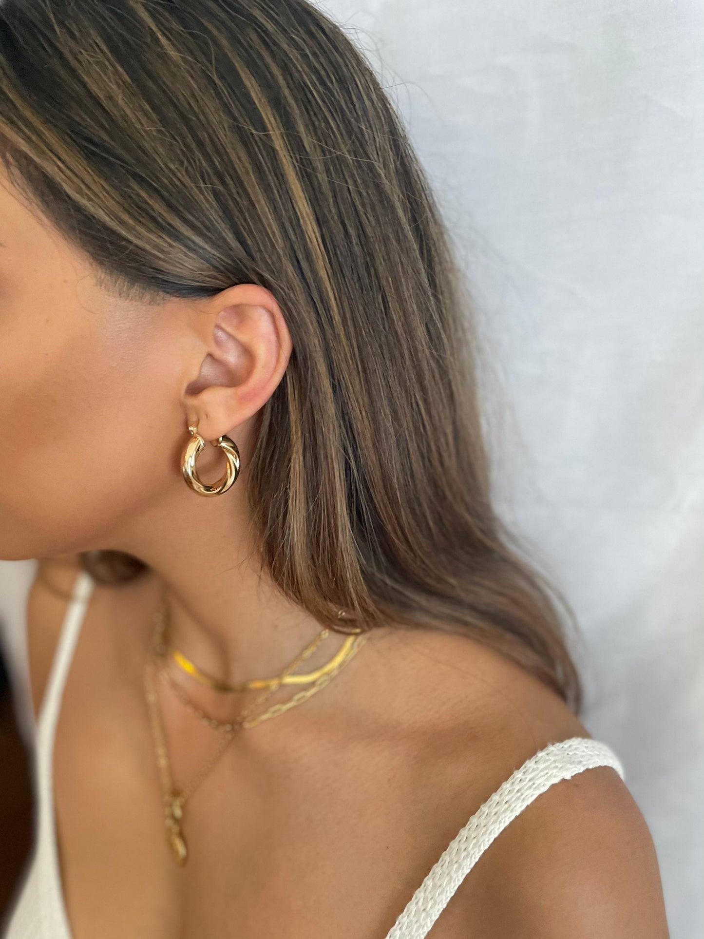 Croissant Hoop Earrings